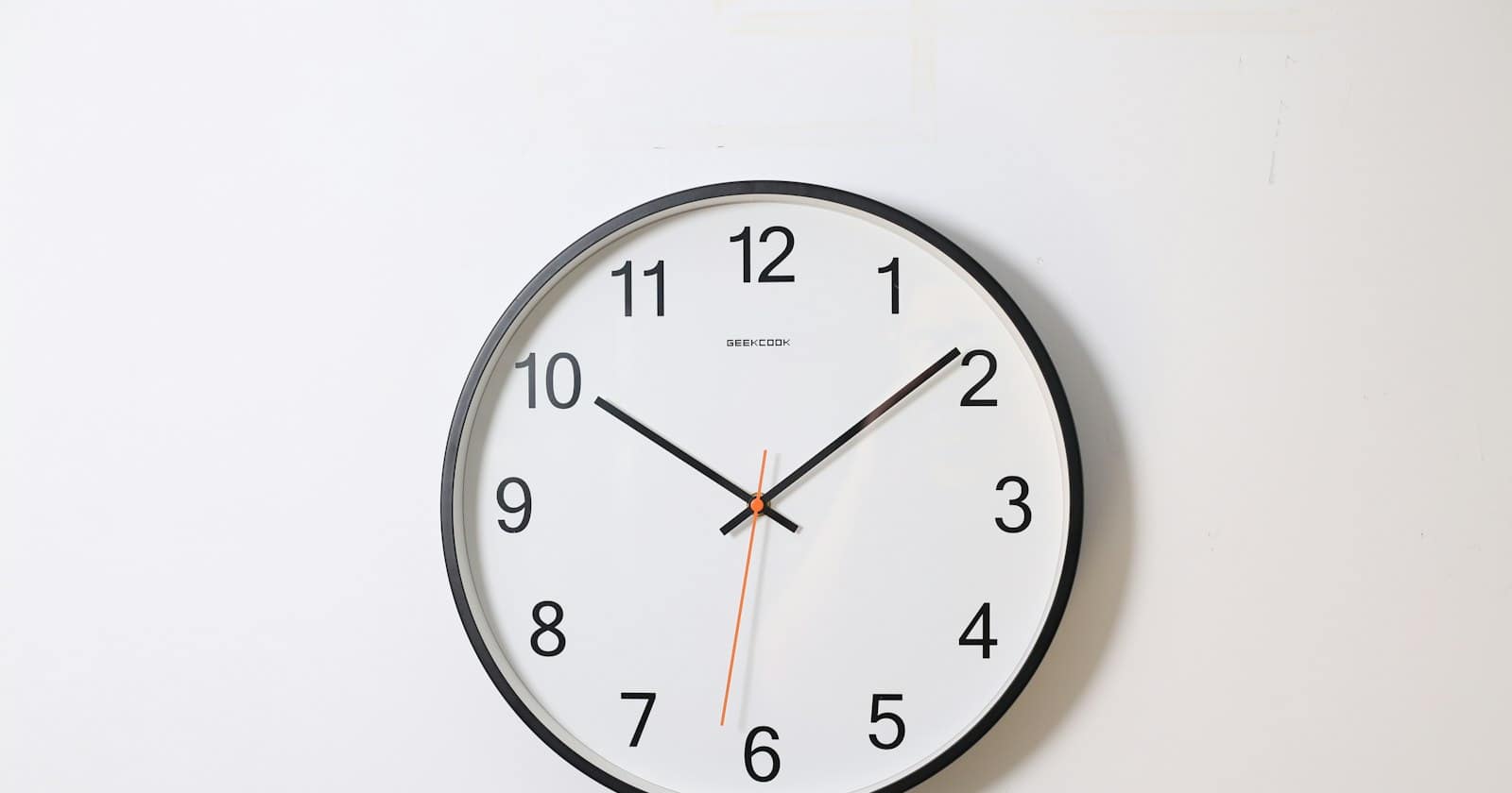 A large clock face on a wall