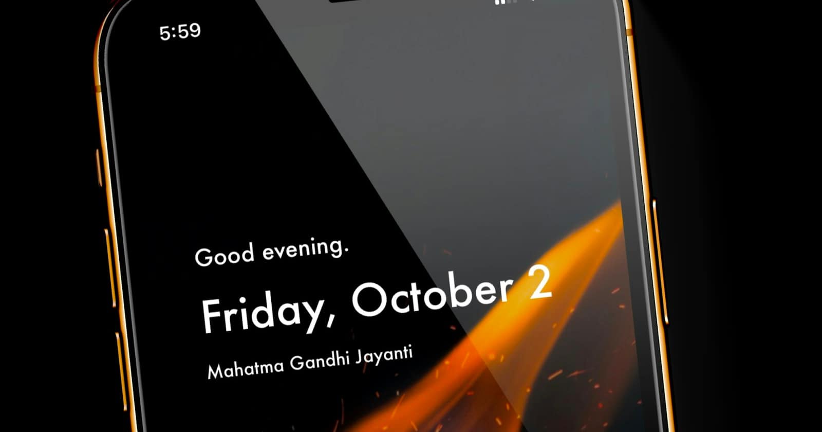A phone screen showing an incoming notification